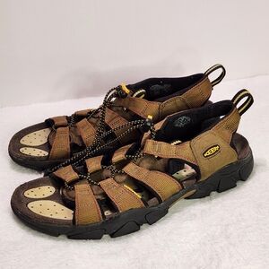 Keen Men's Rialto Open Toe Brown Waterproof Sandals Size 10
